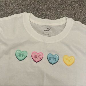 Puma short sleeve tee T-shirt heart